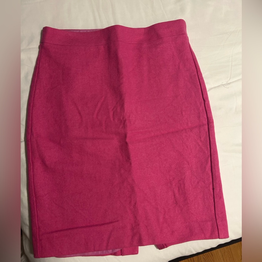 J. Crew Vibrant Pink Pencil Skirt